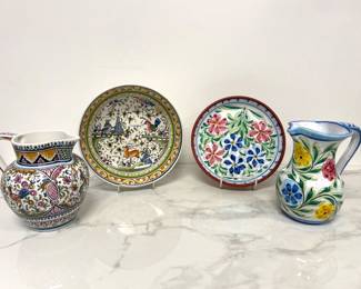 Lot 220 Hand painted Portuguese Pottery