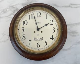 Lot 338 Vintage Seth Thomas Arcade Regulator Wall Clock