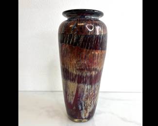 Lot 490 Christine Runyon Art Glass Vase