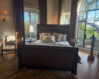 Alphonso Marina Cal King Bed Frame ~ Simmons Mattress Set