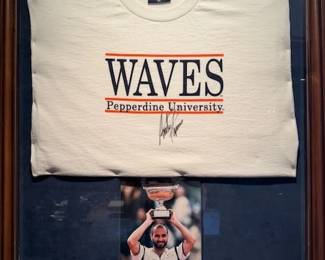 FramedAndre Agassi Signed Shirt