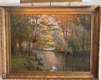 Oil Painting by Emile Minet c. 1892