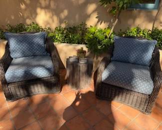Glouster Patio Club Chairs with Cushions (4 available)
