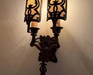 Antique Lighted Double Scone (4 available)