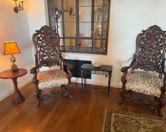 Pr. Portuguese Arm Chairs by Charles Pollack