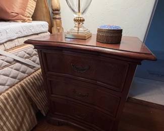 Pr. Three Drawer Nightstands 