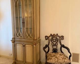 Tall Glass Front Cabinet (pr. available)