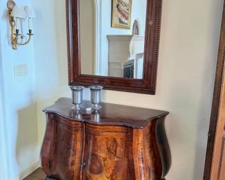 Bombay Chest ~ Wood Inlay Mirror