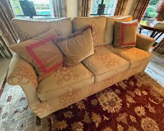 7' Sofa ~ Wool Area Rug (9' x 12')