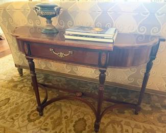 Vintage Hickory-White Console Table