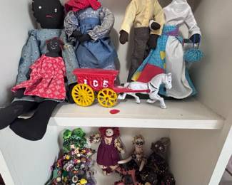 Handmade folk art dolls collection