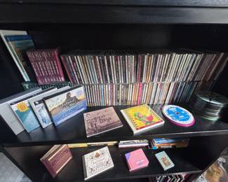 CD and DVD collection, children's books