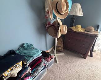 Hat rack and hats