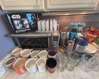 Star Wars collectibles and mugs
