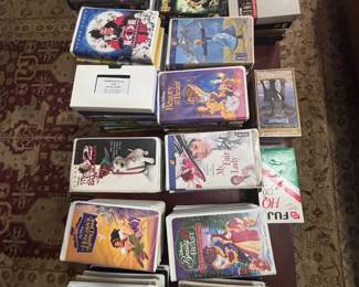 DVD and VHS movie collection
