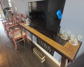 Flat screen TV and sideboard