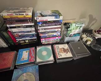 DVDs, Blu-rays, and CDs