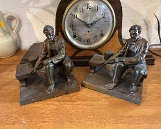 Lincoln Brass Bookends
