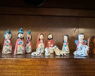 Tonala Ceramic Partial Nativity Scene
