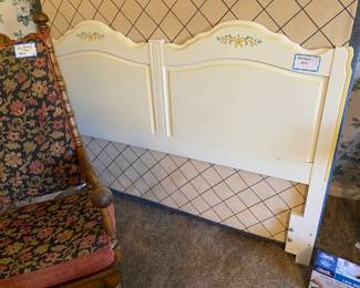 Headboard and boxspring