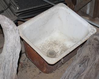 enameled cast iron sink