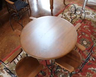 Childs ice cream parlor table and chairs