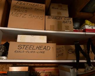 . . . this guy was organized -- fishing tackle galore!