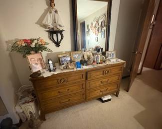. . . mid-century dresser with offset mirror
