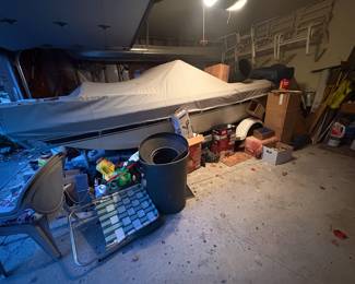 . . . vintage AMF fiberglass boat 