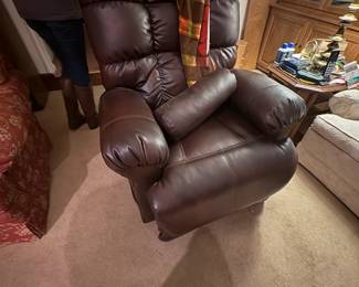 . . . leather recliner