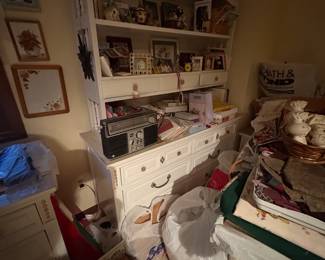 . . . and its matching desk, bookshelf unit