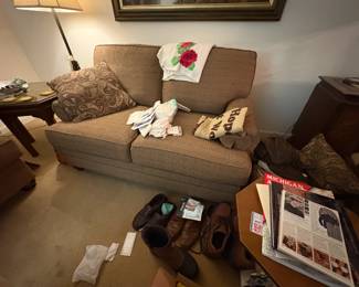 . . . nice neutral-colored love seat