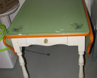 Enamel top table