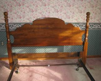 Full size frame with headboard