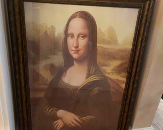 Large Mona Lisa print 