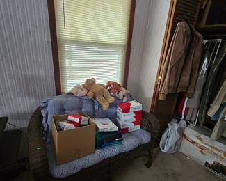 Medical & wicker loveseat