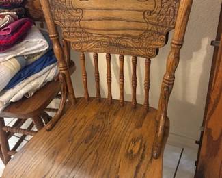 Carved Wooden Dining Set