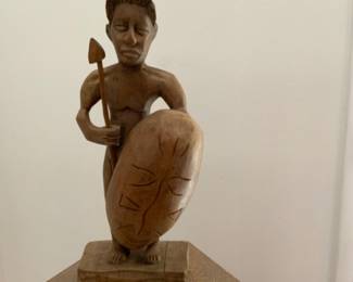 African Wooden Sculpture, may be a possible fertility sculpture. 