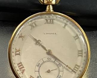 18 karat gold pocket watch