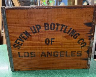 Wooden 7-Up bottle crate