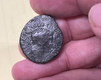 Grandson of Marcus Aurelius bronze coin