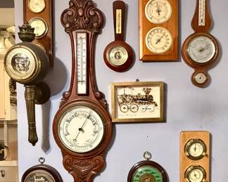 Torch style barometer sold