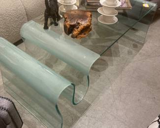 designer glass coffee table