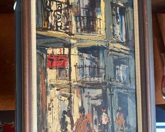 Early Al Federico French Quarter painting 