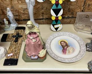 Collection of Christian religious items