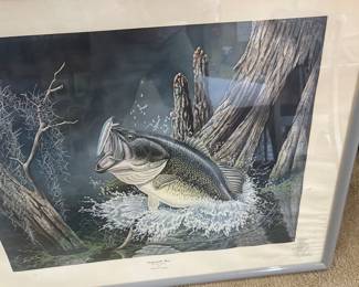 Bass print by Ronald Louque