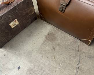 Men's briefcases included 1960's leather briefcase, both in fine condition and priced well