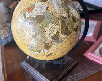 Desk size terrestrial globe