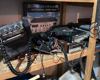 Several vintage CB radios