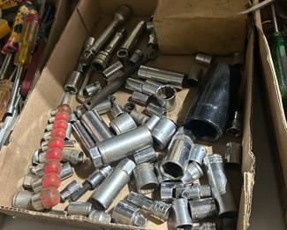 All sizes of sockets